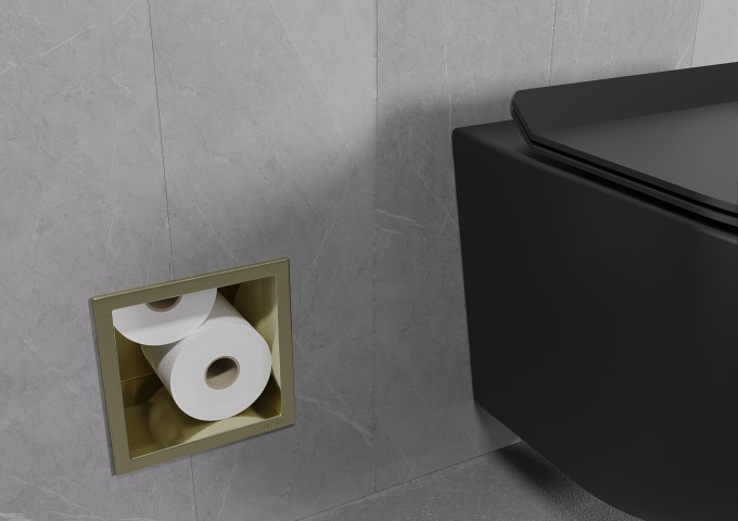 Goudkleurige toiletrolhouders