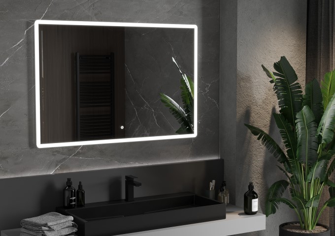 Badkamer spiegels met LED 100x60cm