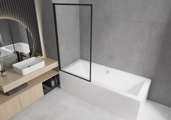 blauwe glazen wastafel