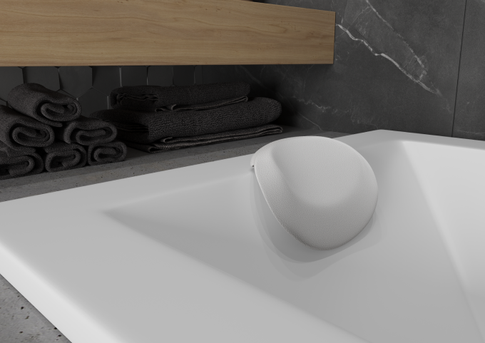 Hoofdkussens voor baden wit