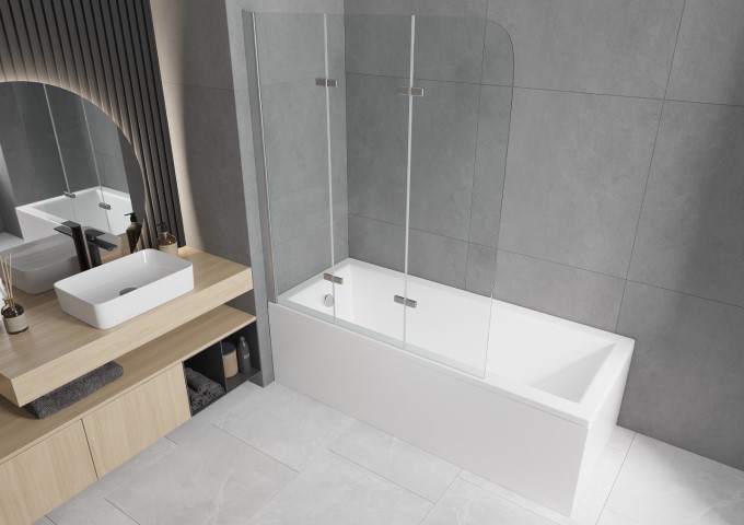 Baden 170x80 met scheidingswand