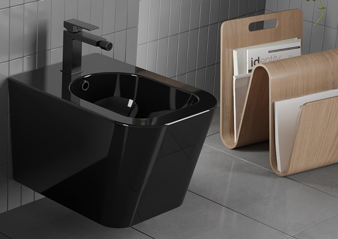 Zwarte bidets
