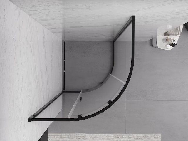 Halfronde douchevorm