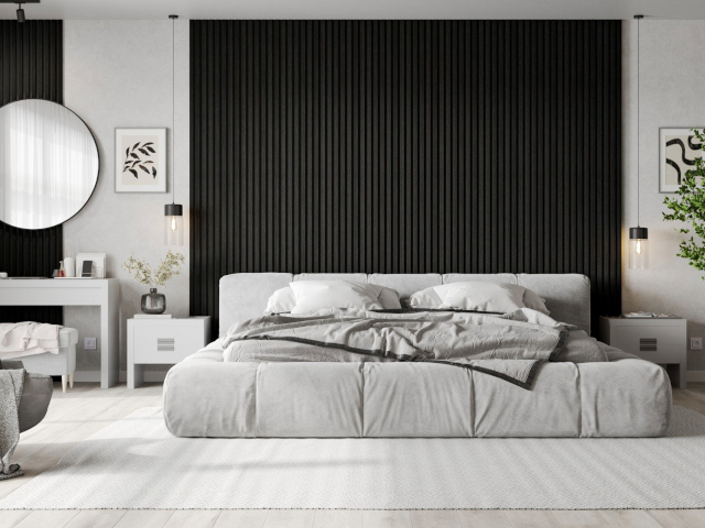 Zwarte kleur van lamellen