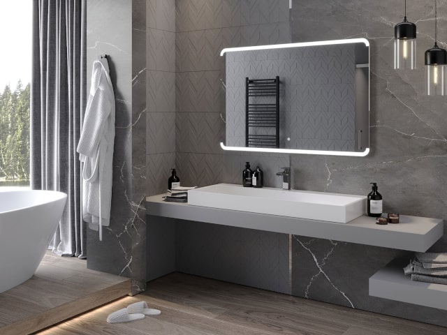 Wandspiegel met verlichting