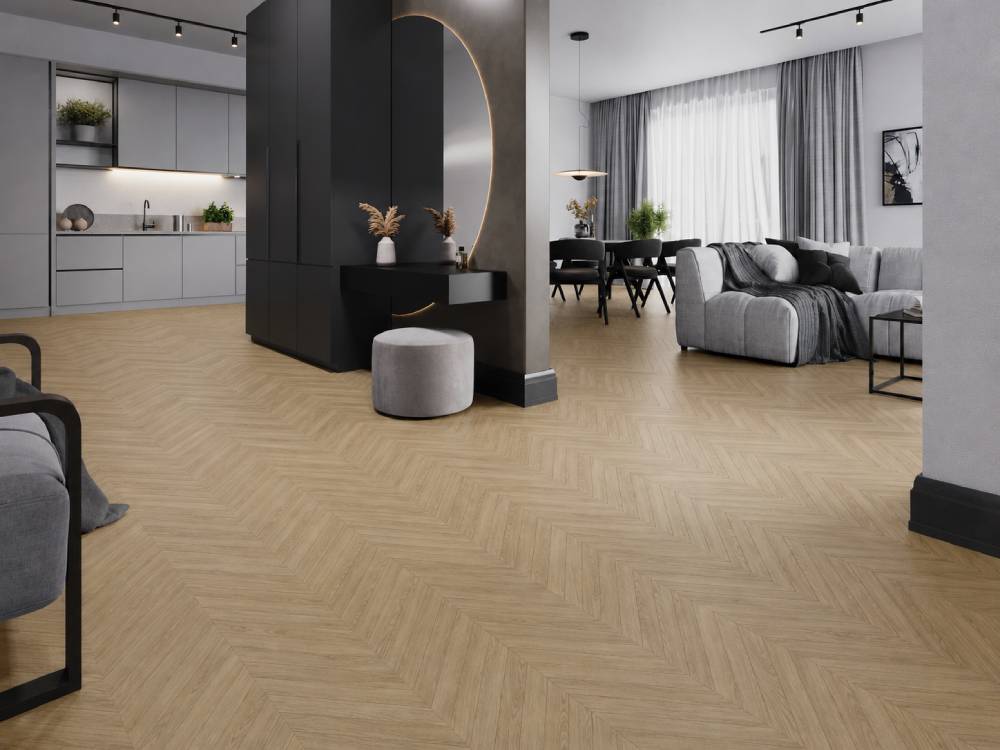 Vinyl in Franse visgraat
