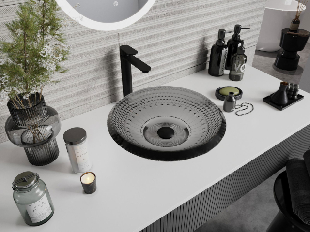 Onderkast voor wastafel met wit blad