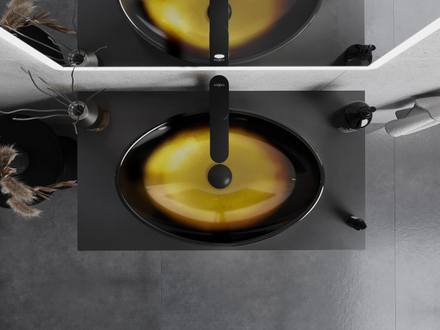 Gemiddeld brede badkamerkast onder wastafel