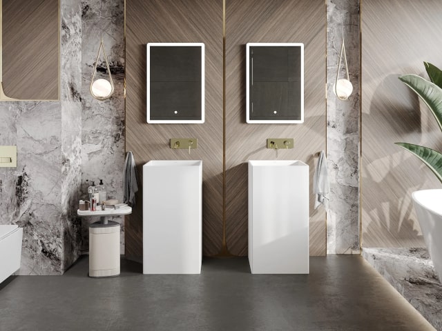 Lampen in de badkamer met LED-lampen e27