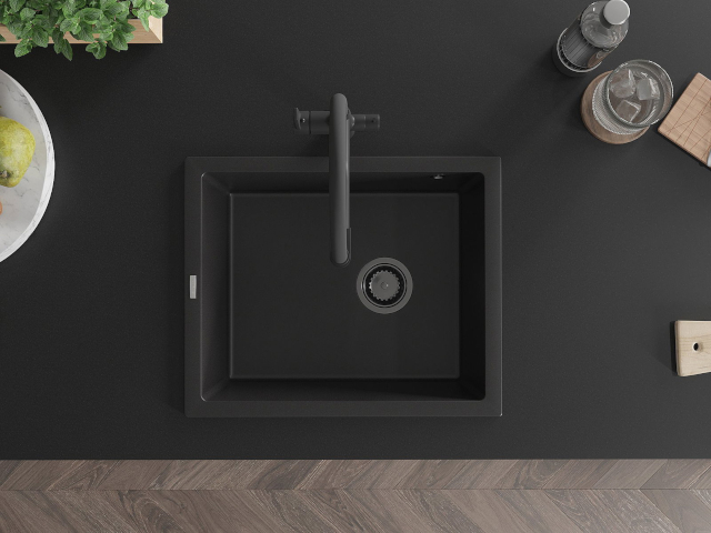 Onderbouw roestvrijstalen gootsteen