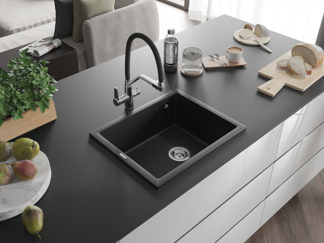 Roestvrijstalen enkelvoudige spoelbak Mexen