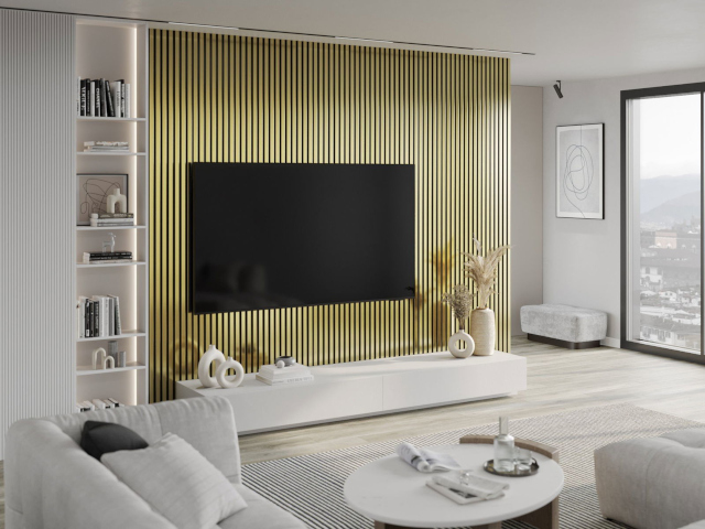 Gouden kleur van lamellen