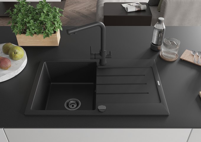 Staande keukenkranen met uittrekbare tuit