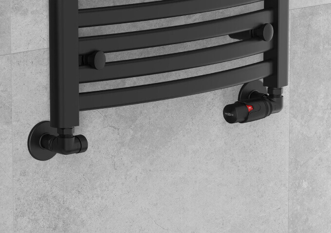 Axiale thermostaatset voor radiatoren