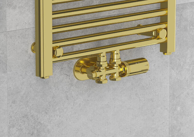 Rechte thermostaatset voor radiatoren