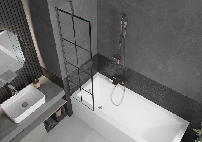 Douchestangen met zeepschaal