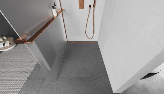 Exclusief roségoud in de badkamer