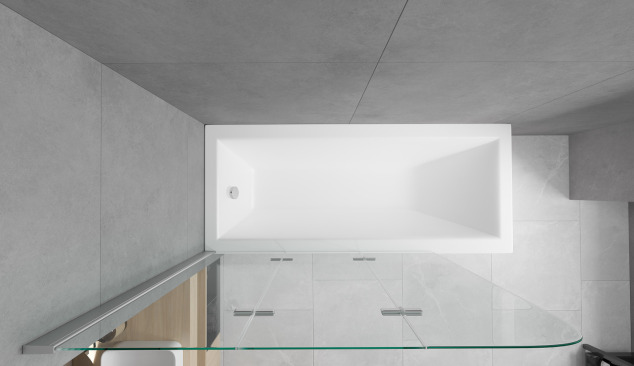 Bad en douche in één