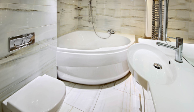 Hoekbaden - optimaal benutte ruimte