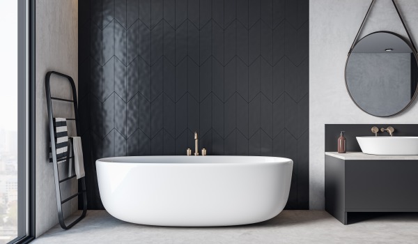 Hoe maak je een wasbak en bad van conglomeraten schoon?