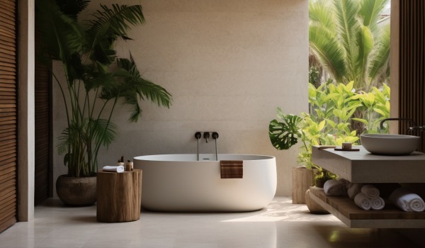Badkamer in Japanse stijl - ideeën voor een rustiek en minimalistisch interieur