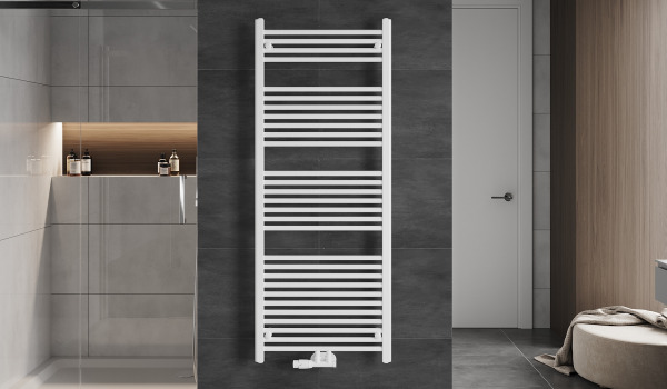 Ladderradiator in de badkamer